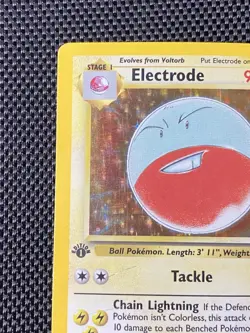 Electrode 1st Edition Holo Rare Jungle 2/64 Pokemon TCG Card- MP Condition - Image 2