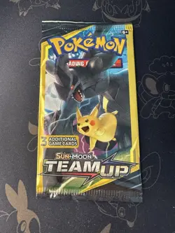 Rare Pokemon Team Up 3 Card Factory Sealed Booster Pack HEAVY 7.71g - Image 2