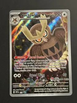 Pokemon Center Exclusive #141 Noctowl ETB Promo Pokemon TCG Card NM - Image 1