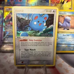 Pokemon Card Ex Delta Species Azurill 20/113 2005 Reverse Stamped Holo - Image 1