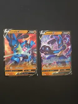 Pokemon 2 Card Lot Lucario V 146/264 and 27/73 Mint Condition Ultra Rare - Image 1