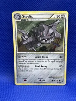 Pokemon TCG Steelix 24/95 HGSS Unleashed Holo Rare 2010 Trading Card - Image 1