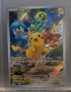 Pikachu SVP 027 Scarlet & Violet Promo Card Paldea Evolved Pokemon - NM/Mint - Image 1