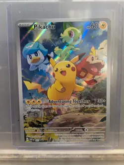 Pikachu SVP 027 Scarlet & Violet Promo Card Paldea Evolved Pokemon - NM/Mint - Image 4