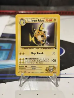 Pokemon TCG Lt. Surge's Raichu Gym Heroes Card 28/132 - Image 1