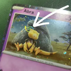 HD WHOLE SWIRL 🌀💫 Abra 063/165 SV 151 Cosmos Bleed Holo Promo Pokemon Card - Image 1