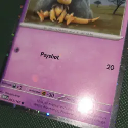 HD WHOLE SWIRL 🌀💫 Abra 063/165 SV 151 Cosmos Bleed Holo Promo Pokemon Card - Image 2