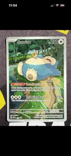 Pokemon Scarlet & Violet Snorlax 151 Full Art Holo Promo Card SVP 051 - Image 1
