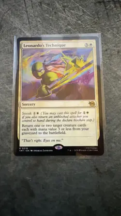 Leonardo's Technique Rare Teenage Mutant Ninja Turtles 18 NM - Image 1