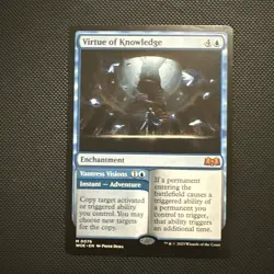 Virtue of Knowledge Wilds of Eldraine Regular - Image 1