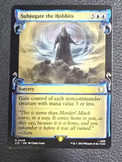 MTG Subjugate the Hobbits Showcase Scrolls The Lord of The Rings NM Magic - Image 1