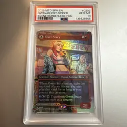 Gwen Stacy (0202) (Borderless) Marvel's Spider-Man Foil Psa 10 - Image 1