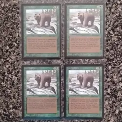 Magic The Gathering Beta Grizzly Bears x4 Creature Green Jeff A. Menges - Image 1