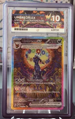 Pokemon TCG Umbreon EX Prismatic Evolutions SIR 161/131 ACE 10!!☀ ☀ Ace 10!! - Image 1