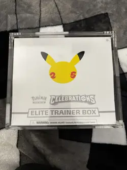 Pokemon TCG: 25th Anniversary Celebrations Elite Trainer Box (2021) W acrylic 820650809439 - Image 1