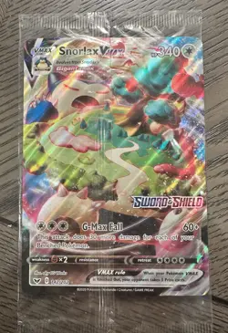 Pokemon Sealed Jumbo Snorlax VMAX 142/202 2020 Sword & Shield Promo Oversized - Image 1