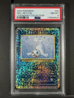 Seel Reverse Foil #92 2002 Pokemon Legendary Collection PSA 8 250001 - Image 1