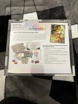 Pokemon Prismatic Evolutions Elite Trainer Box ETB New Sealed W/ Acrylic Case - Image 2