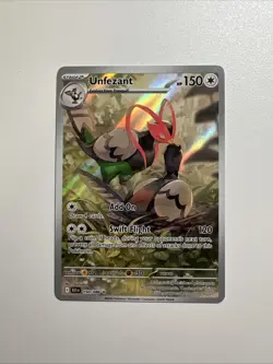 Unfezant 150/086 + Accelgor 094/086 Illustration Rare Pokemon Black Bolt NM - Image 1