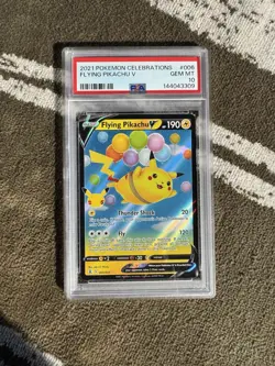 2021 Pokemon Celebrations Flying Pikachu V 006 PSA 10 Gem Mint - Image 1