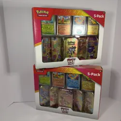 2x Pokemon 151 Costco Mini Tin Two Box Set of 5-Pack Mini Tins 10 Total Tins New - Image 1