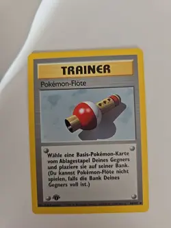 Pokemon-Flote (Pokemon Flute) 86/102 Base Set 1st Edition German Trainer - Image 1