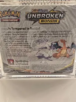 Pokemon TCG Sun & Moon Unbroken Bonds Booster Box New Sealed in acrylic case - Image 3