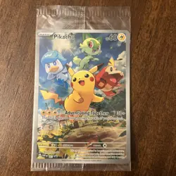 Pokemon Pikachu SVP 027 Scarlet & Violet Paldea Evolved ETB Promo Sealed - Image 1