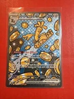 Pokemon TCG Gholdengo EX 164/131 Holo Secret Rare Full Art NM Pack Fresh - Image 1