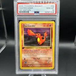 2000 POKEMON ROCKET CHARMANDER 1ST EDITION #50 PSA 10 GEM MINT - Image 1