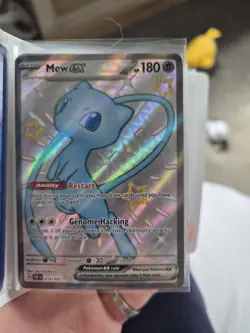 Pokemon TCG Mew EX 216/091 Paldean Fates Full Art Shiny Ultra Rare - Image 1