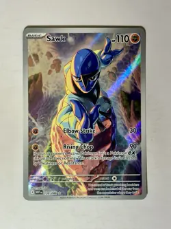 Sawk Illustration Rare 130/086 White Flare Pokemon TCG - Image 1