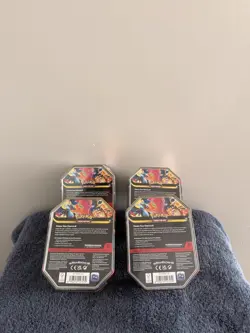 Pokemon TCG Mega Charizard X & Y EX Collector Tins Sealed X4 - Image 2