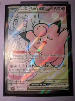 Pokemon Lillie's Clefairy EX Full Art 173/159 Journey Together - Fresh Pull - NM - Image 1