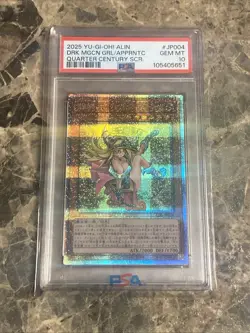 2025 YU-GI-OH! ALIN #JP004 DARK MAGICIAN GIRL THE MAGICIAN'S APPRENTICE PSA 10 - Image 1
