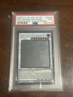 Red Dragon Archfiend GFP2-EN182 Ghost Rare 1st Edition Yugioh PSA 9 - Image 1
