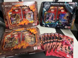 One Piece TCG Illustration Box Vol 5 & 6 (3) & Heroines Packs EB-03 (6) Sealed! - Image 1