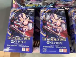 OP14 The Azure Seas Sleeved Booster Lot Of 25 & 2 Volume 6 Illustration Boxes - Image 3