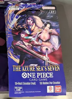 OP14 The Azure Seas Sleeved Booster Lot Of 25 & 2 Volume 6 Illustration Boxes - Image 5