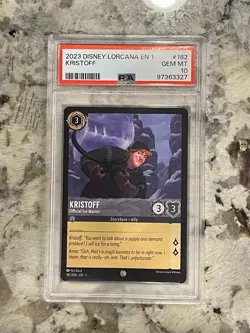Disney Lorcana First Chapter Kristoff #182 Official Ice Master PSA 10 - Image 1