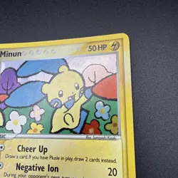 Pokemon TCG Minun Holo Rare Card 4/17 Pop Series 3 - Image 4