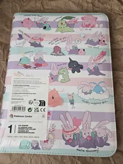 Pokemon Center TCG We're Goomy Zip Binder 9 Pocket, 360 Cards Storage Ships Now - Image 1