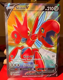 Pokemon TCG Scizor v Darkness Ablaze Holo Card 183/189 - NM / MINT - Image 1