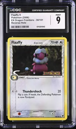 CGC 9 MINT Flaaffy EX Dragon Frontiers 30/101 Reverse Holo Stamped Pokemon Card - Image 1