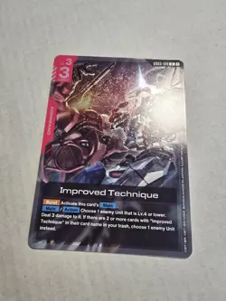 Improved Technique Gundam Card Game . Steel Requiem Rare . GD03-109 - Image 1