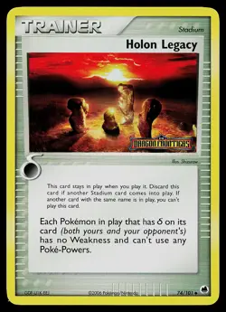 Pokemon Card - Holon Legacy Dragon Frontiers 74/101 Reverse Holo Stamped - Image 1