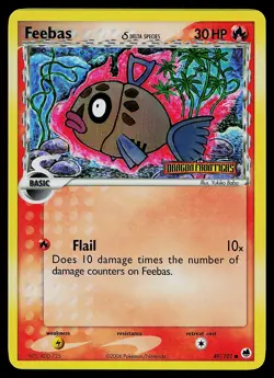 Pokemon Card - Feebas Dragon Frontiers 49/101 Common Reverse Holo Stamped - Image 1
