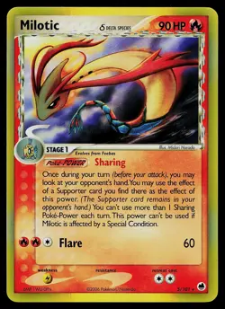 Pokemon Card - Milotic Dragon Frontiers 5/101 Holo Rare - Image 1