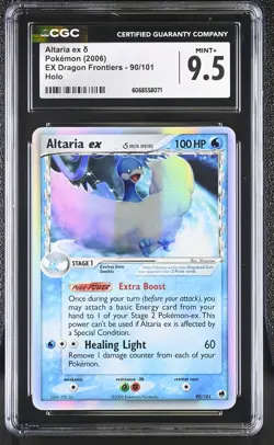 CGC 9.5 MINT+ Altaria ex 2006 EX Dragon Frontiers 90/101 Holo Pokemon Card - Image 1