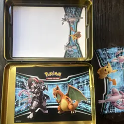Pokemon Fall 2019 Armored Mewtwo Collectors Chest Tin with Pencils, Pad NO CARDS - Image 3